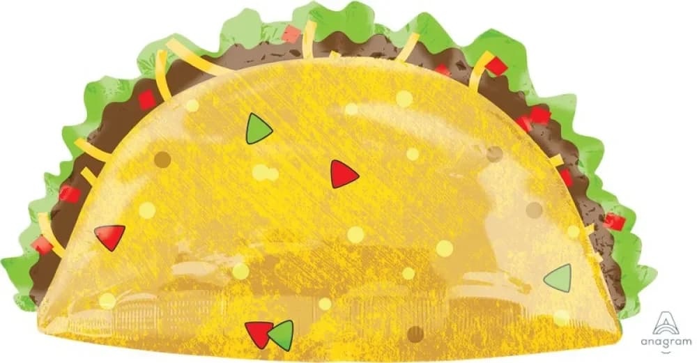 SuperShape XL Taco Party Balloon (83 x 48 cm)