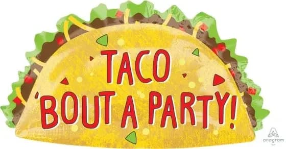 SuperShape XL Taco Party Balloon (83 x 48 cm)