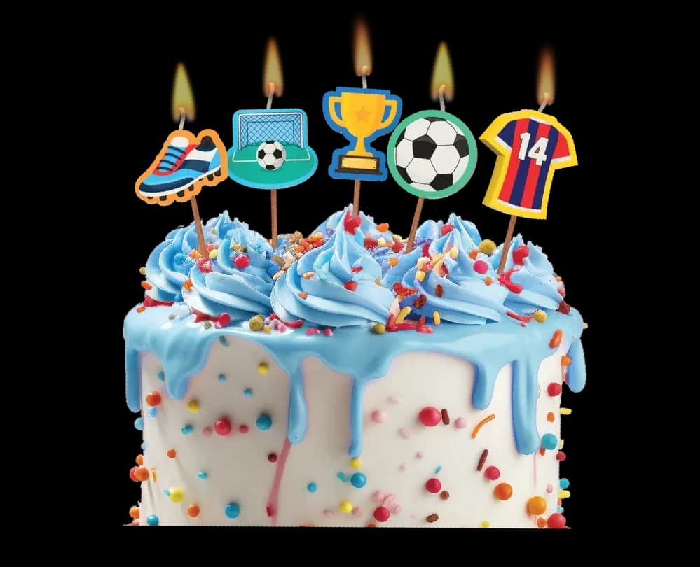 Soccer Novelty Candle Pack