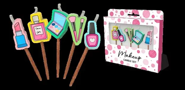 Make-Up Novelty Candle Pack - Pk 5
