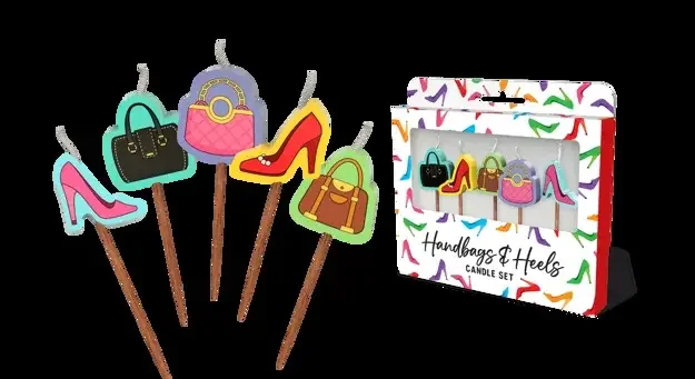 Handbags Novelty Candle Pack - Pk 5