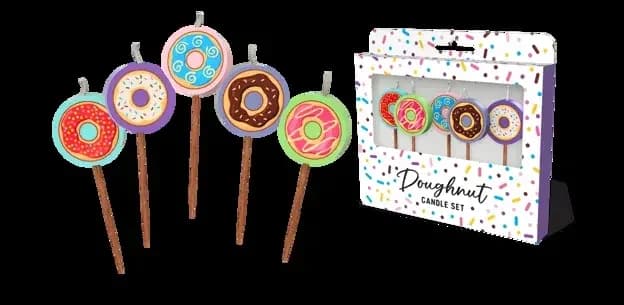 Doughnuts Novelty Candle Pack - Pk 5