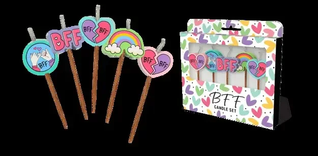 BFF Novelty Candle Pack - Pk 5