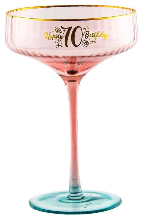 70th Fluted Coupe Glass