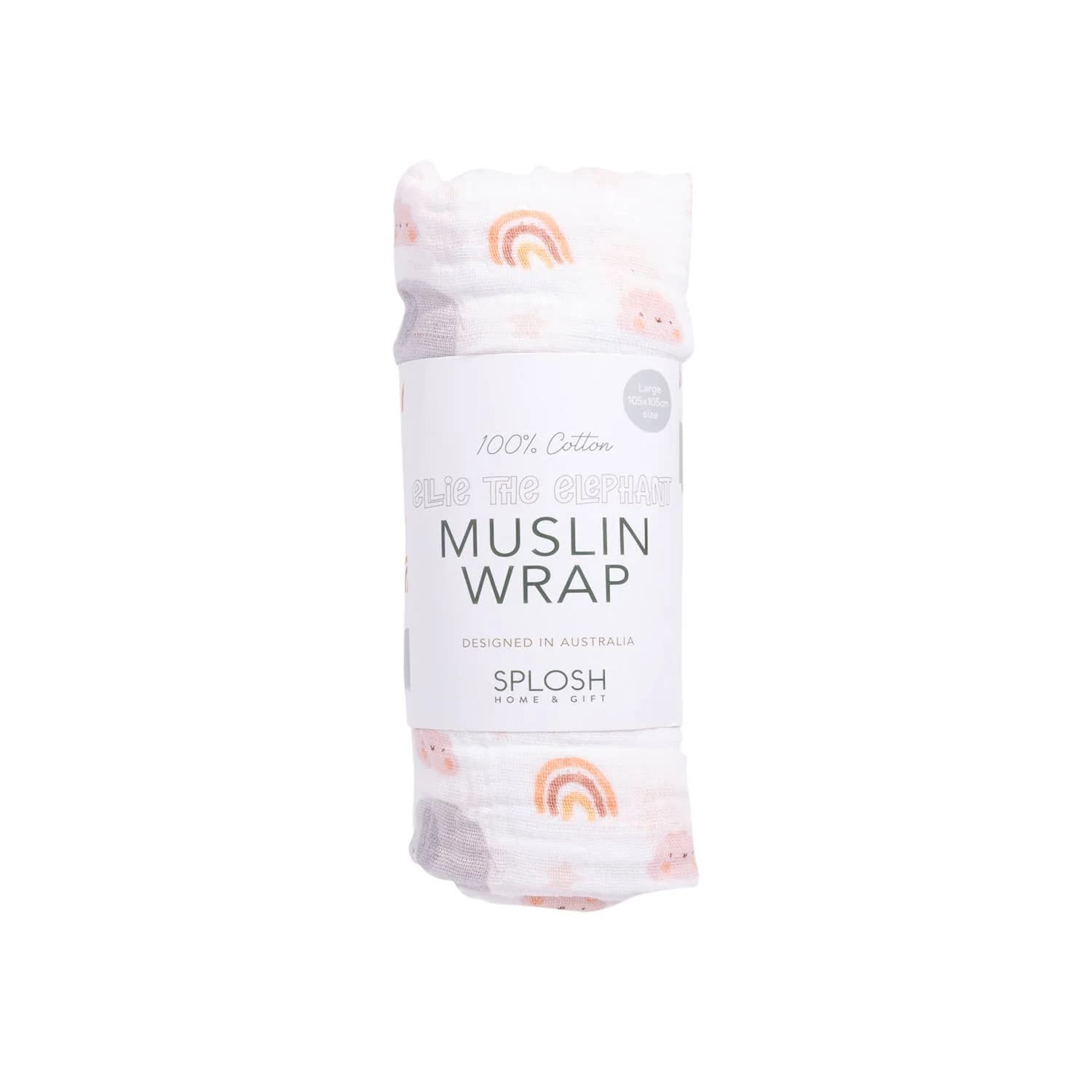 Baby Elephant Muslin Wrap