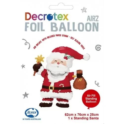 Santa Claus Standing Foil Balloon (76cm)