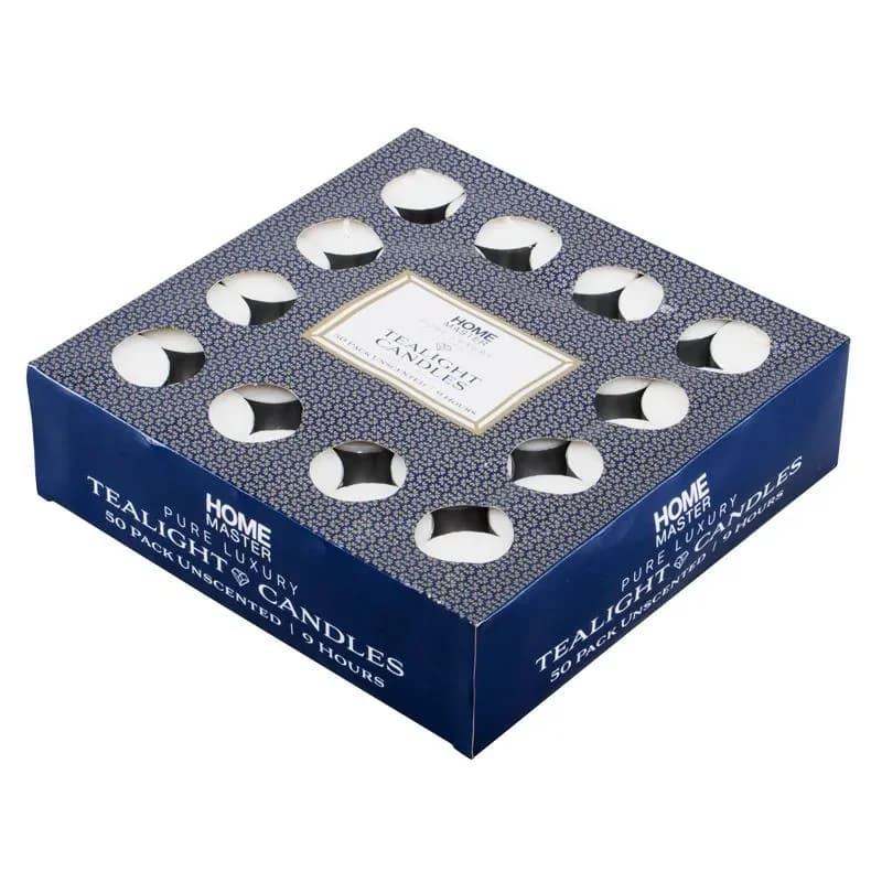Unscented Tealight Candles - Pk 50