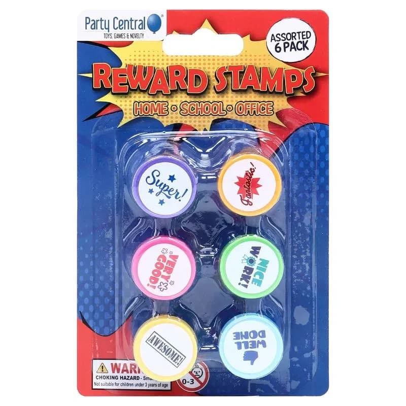 Self-Inking Reward Stamps (Asstd.) - Pk 6