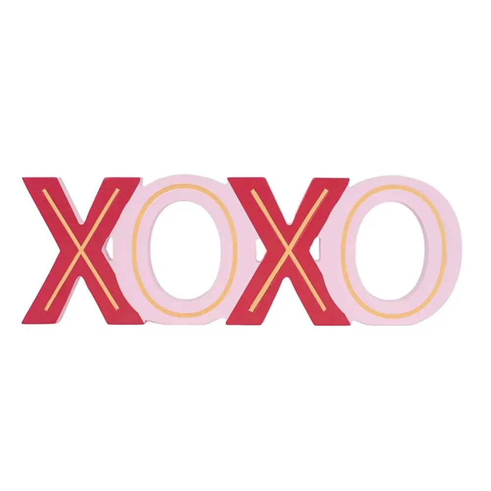 XOXO MDF Sign (28 x 9.5 x 1.5cm)