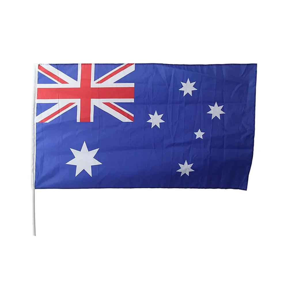 Australian Flag With Pole (90 x 150cm)
