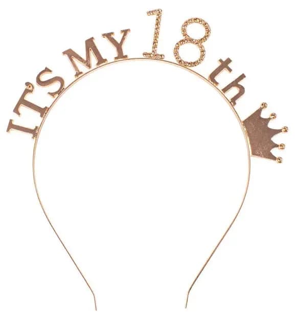 It's My 18th Rose Gold Headband