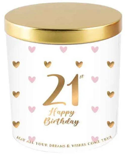 21st Sweet Heart Candle - Vanilla/Lavender (215g)