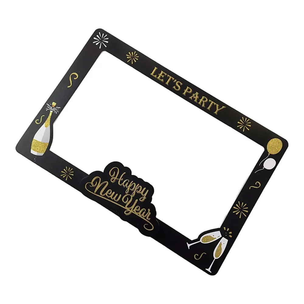 Black & Gold New Year Photo Frame (87x58cm)