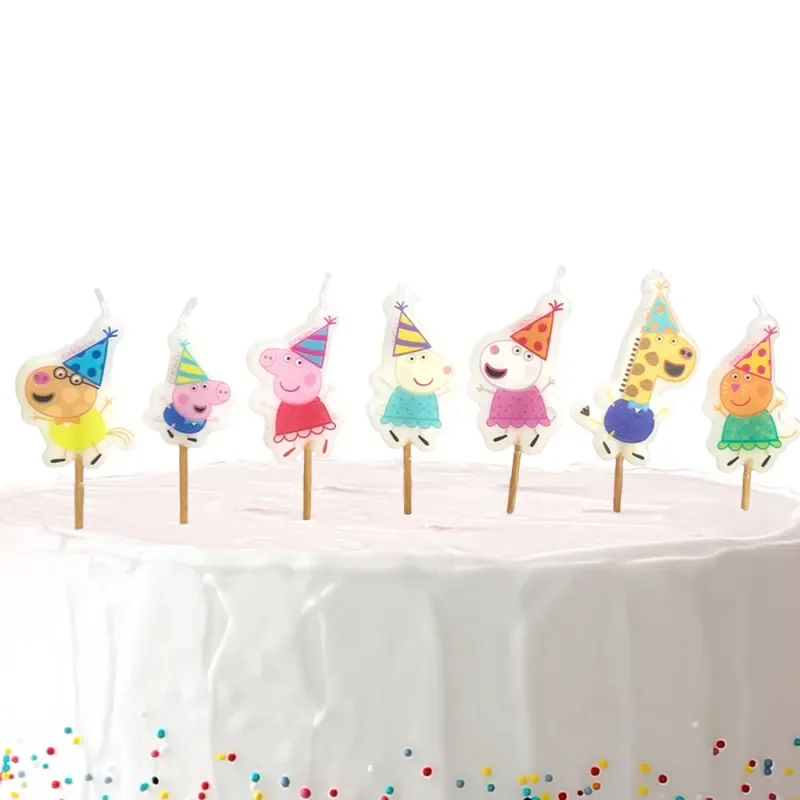 Peppa Pig Birthday Candle Set (5cm) 7 Pack