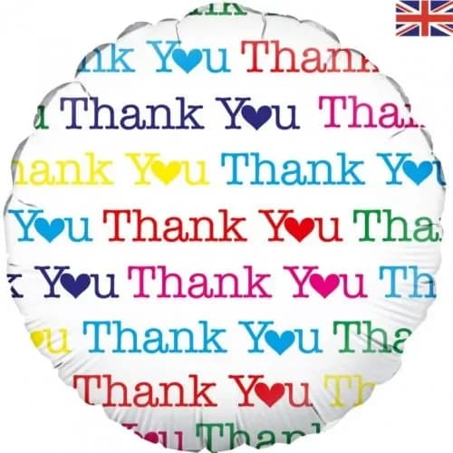 Thank You Hearts Foil Balloon (45.72 cm)