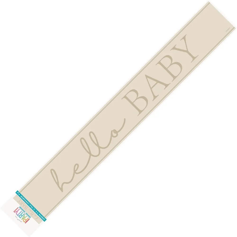 Hello Baby Neutral Baby Shower Banner (274 cm)