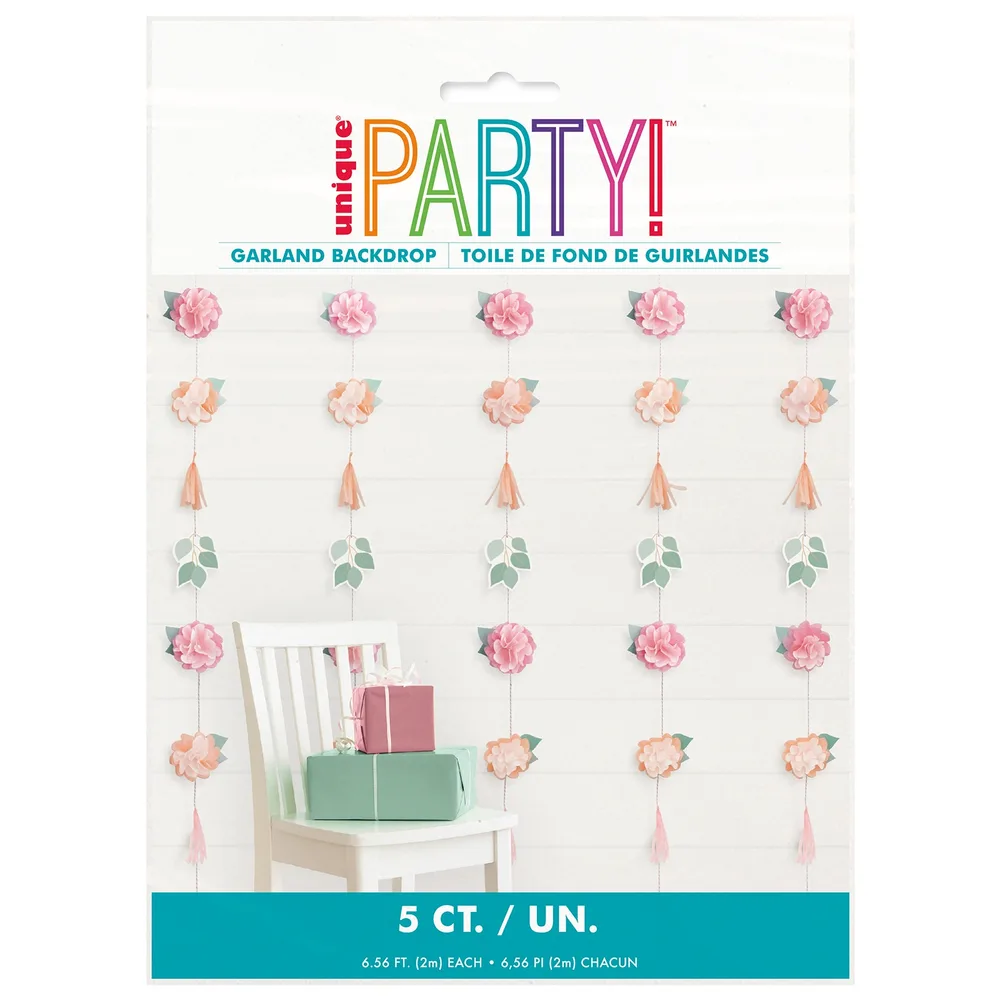 Tassel and Flower Garland Backdrop Kit