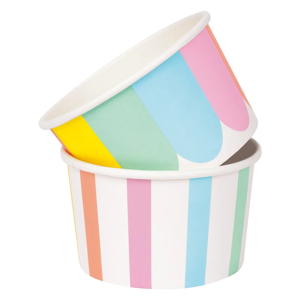 Pastel Ice Cream Cups (8 Pack)