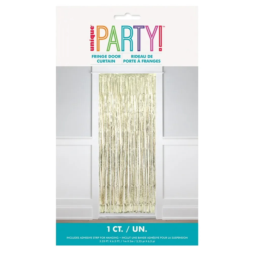 Gold Fringe Door Curtain (99 x 198 cm)