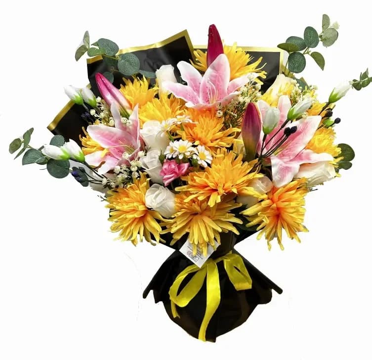 Sunshine Bliss Artificial Flower Bouquet (70 x 50 cm)