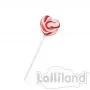 Red Swirl Heart Lollipops (288g) - Pk 24