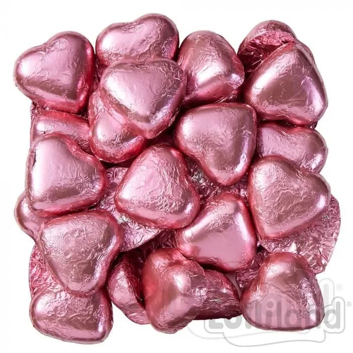 Pink Chocolate Hearts (500g)