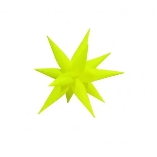 Neon Yellow Spike Balloon Decoration (65 cm)