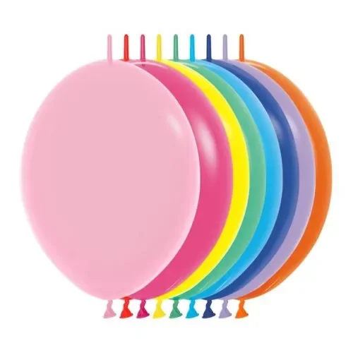 Assorted Fashion Balloons (6 inches) - Pk 50