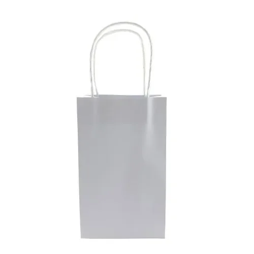 White Paper Party Bags - Pk 5