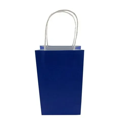 Navy Blue Paper Party Bags - Pk 5