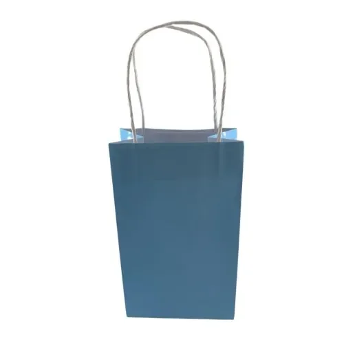 Pastel Blue Paper Party Bags - Pk 5