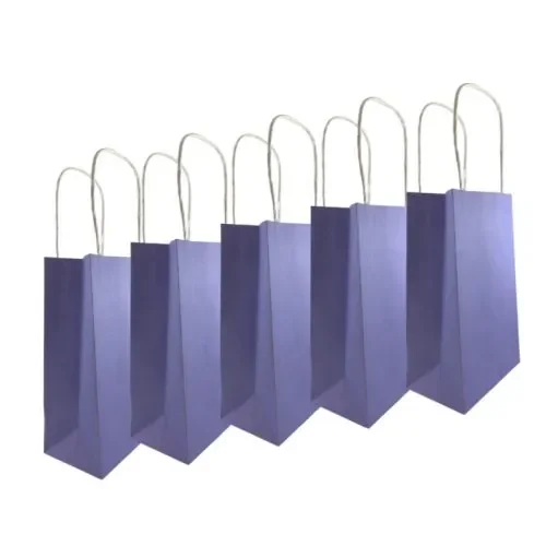 Lavender Paper Party Bags - Pk 5
