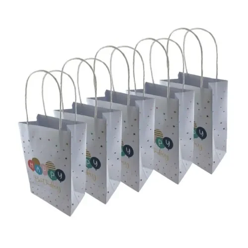 Happy Birthday Paper Party Bags - Pk 5