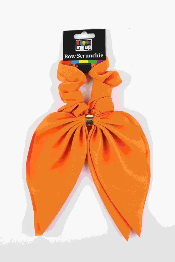 Orange Bow Scrunchie