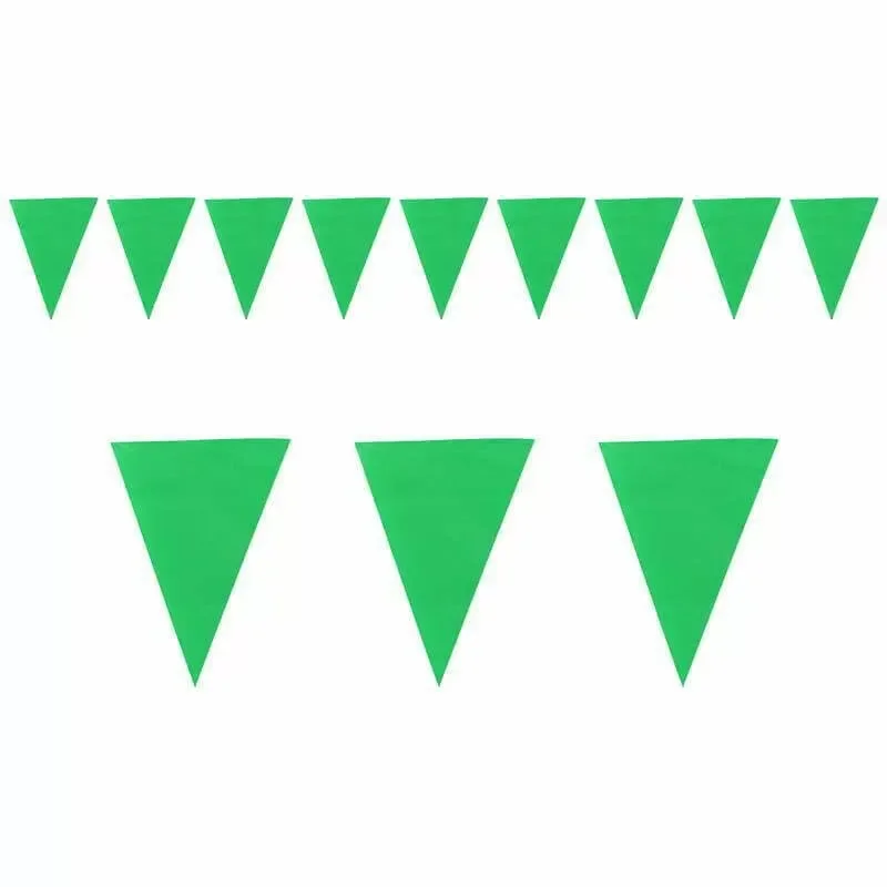 Green Triangle Pennant Bunting