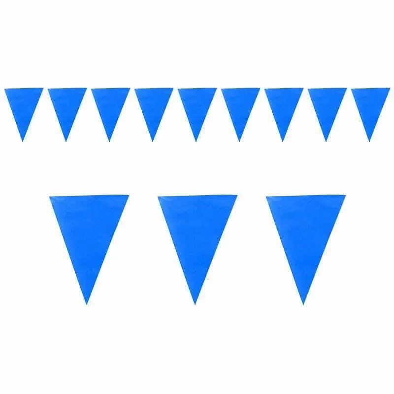 Blue Triangle Pennant Bunting