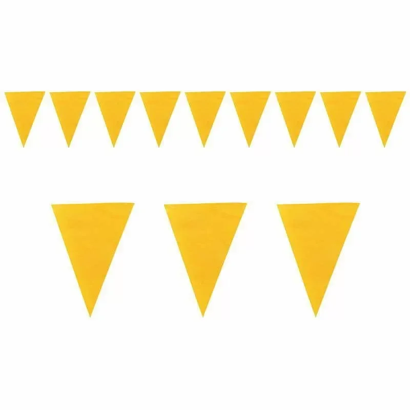 Yellow Triangle Pennant Bunting