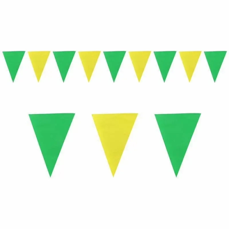 Green & Yellow Pennant Bunting
