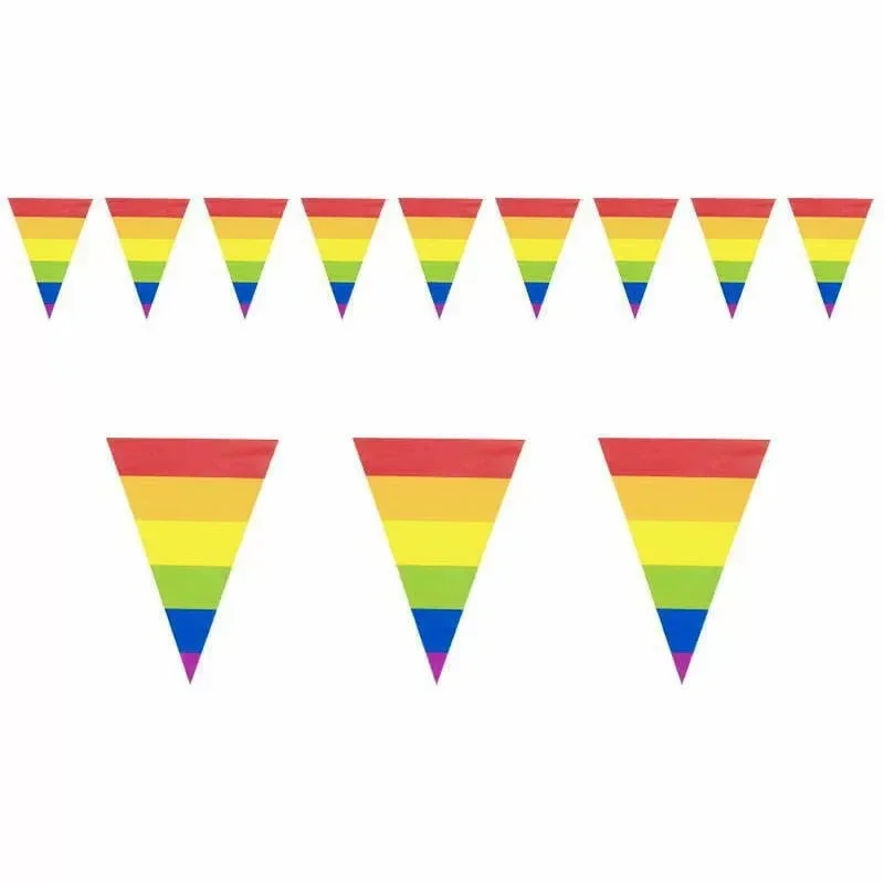 Pennant Bunting Triangle Flag Banner - Rainbow