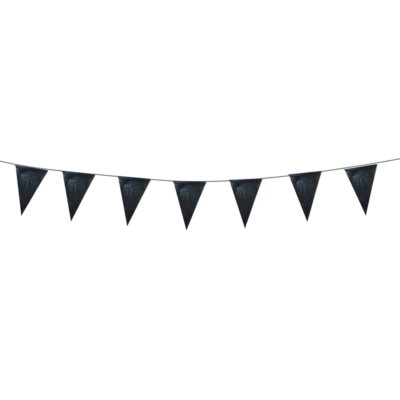 Black Pennant Banner