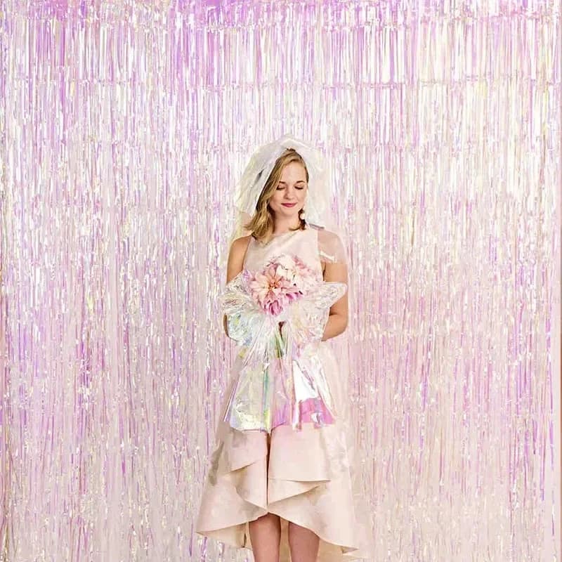 Iridescent Fringe Curtain (244 cm)