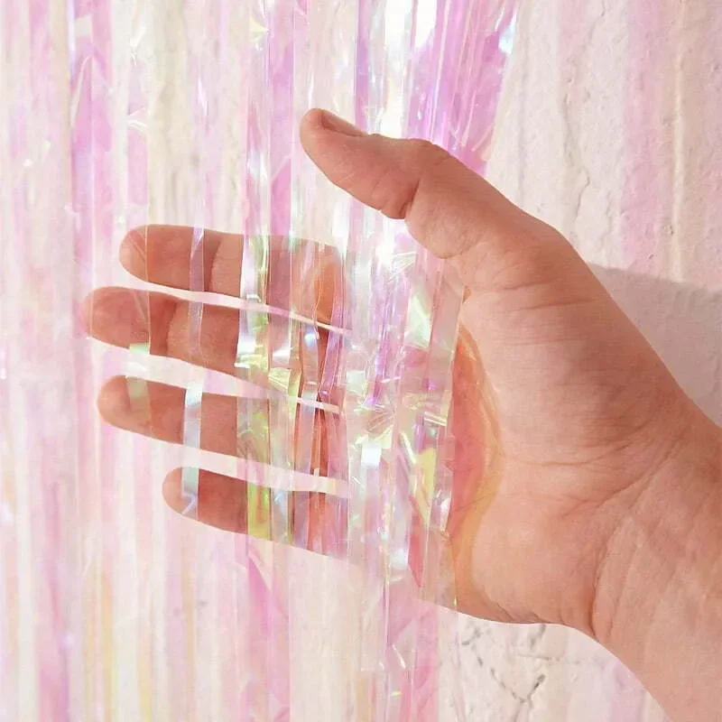 Iridescent Fringe Curtain (244 cm)