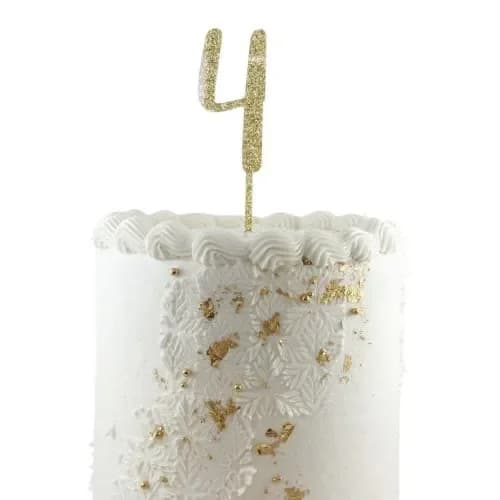 Glitter Gold Cake Topper #4