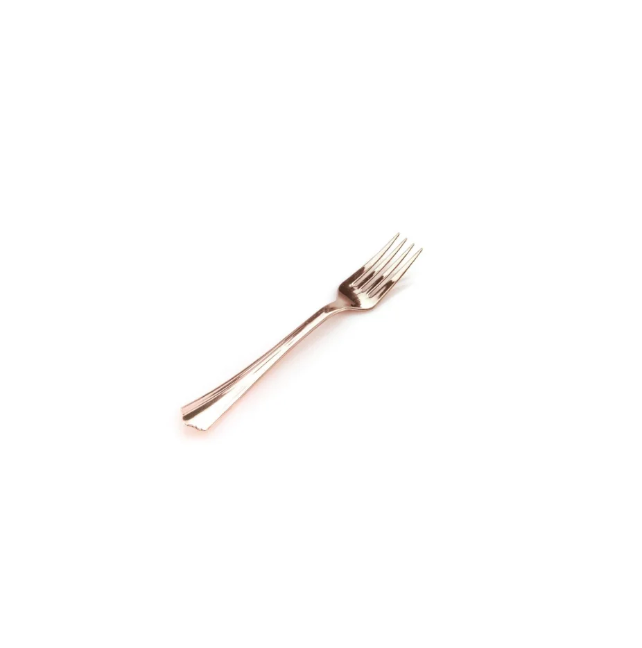 Rose Gold Forks (19 cm) – Pk 12