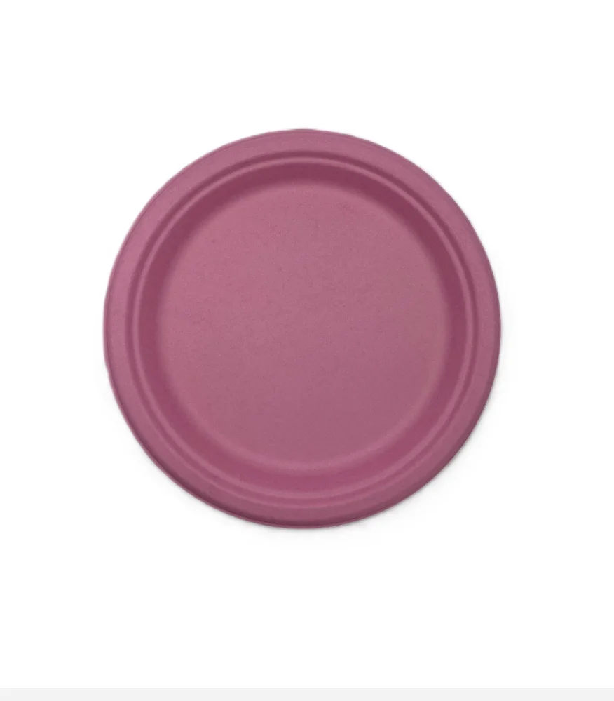 Sugar Cane Plates Pastel Pink (22.5 cm) – Pk 25