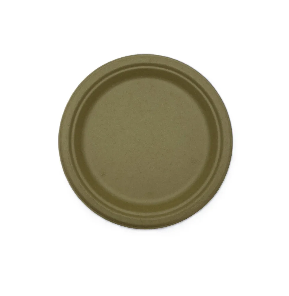 Sugar Cane Plate Beige (22.5cm) – Pk 25