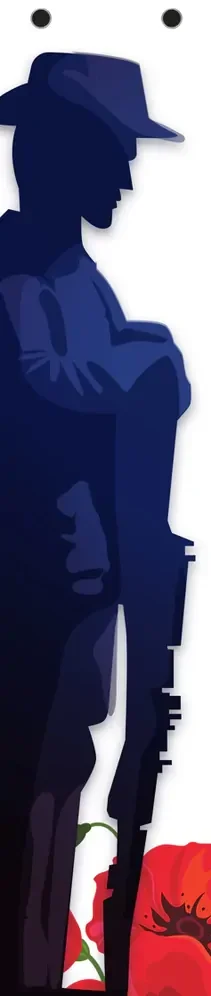 ANZAC Day Wall Panel Design 1 - 210x45cm
