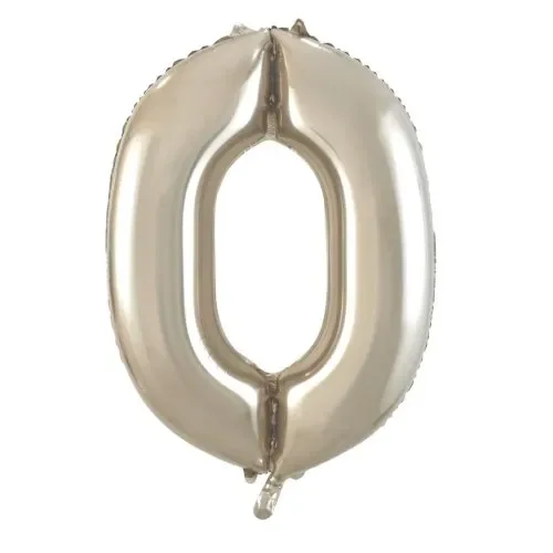 Champagne Number 0 Foil Balloon (86cm)