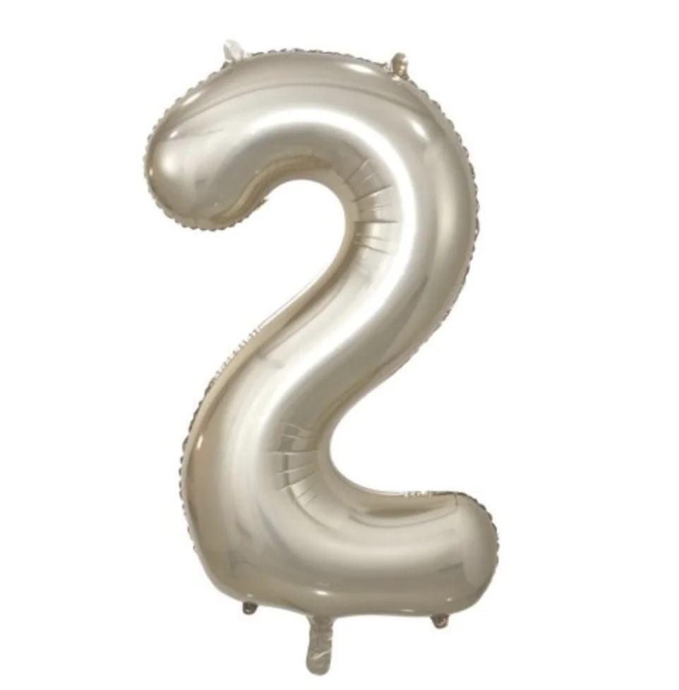 Champagne Number 2 Foil Balloon (86cm)