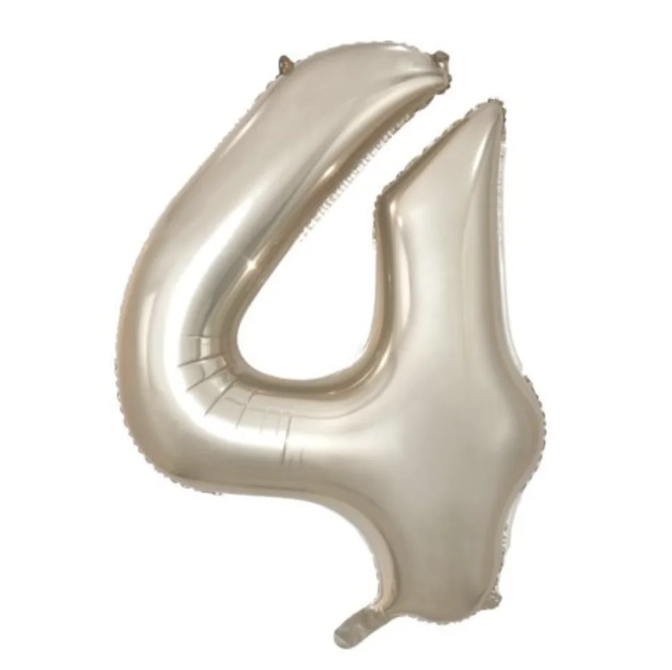 Champagne Number 4 Foil Balloon (86 cm)